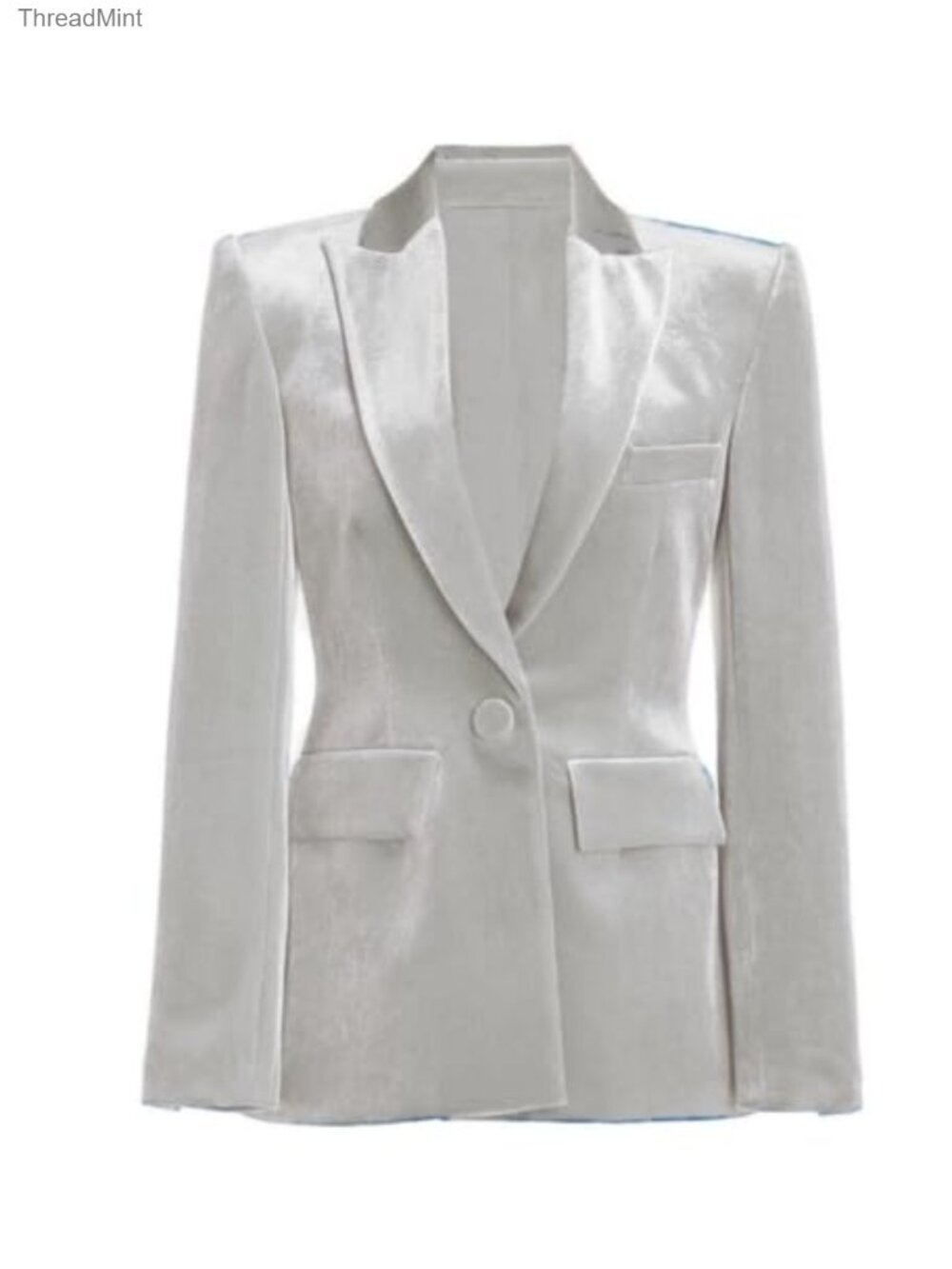 Women's Velvet Blazer Formal Tailored Wedding Cocktail Long Sleeve